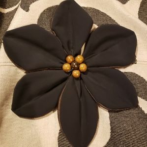 Flower Bag with wooden beads